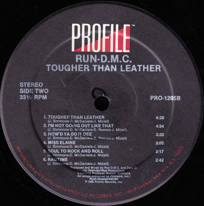 Run-DMC : Tougher Than Leather (LP, Album)