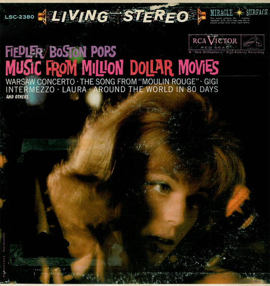 Arthur Fiedler / Boston Pops Orchestra : Music From Million Dollar Movies (LP, Album, RE)