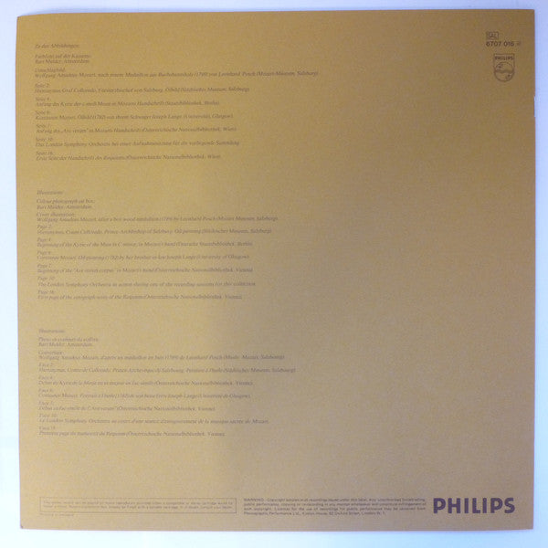 Wolfgang Amadeus Mozart, Sir Colin Davis : Geistliche Musik / Krönungsmesse - Grosse Messe c-moll - Requiem u.v.a. (4xLP + Box)