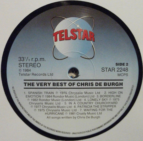 Chris de Burgh : The Very Best Of Chris de Burgh (LP, Comp)