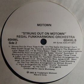 Regal Funkharmonic Orchestra : Strung Out On Motown (LP, Album, Promo)