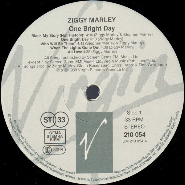 Ziggy Marley And The Melody Makers : One Bright Day (LP, Album)