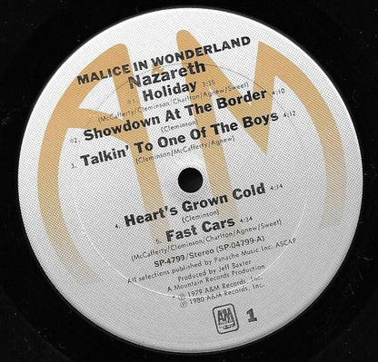 Nazareth (2) : Malice In Wonderland (LP, Album, San)