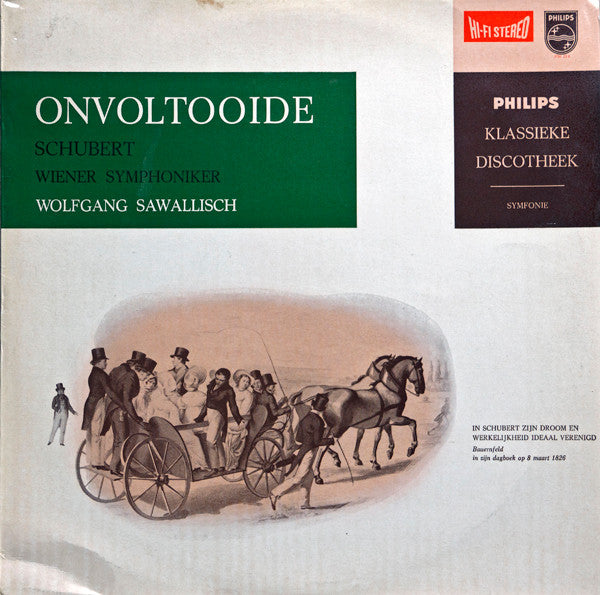 Franz Schubert / Wolfgang Sawallisch, Wiener Symphoniker : Onvoltooide (10")