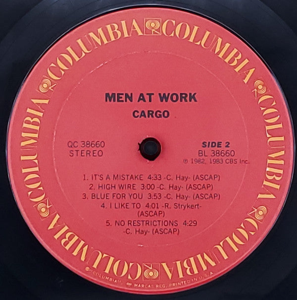 Men At Work : Cargo (LP, Album, Car)