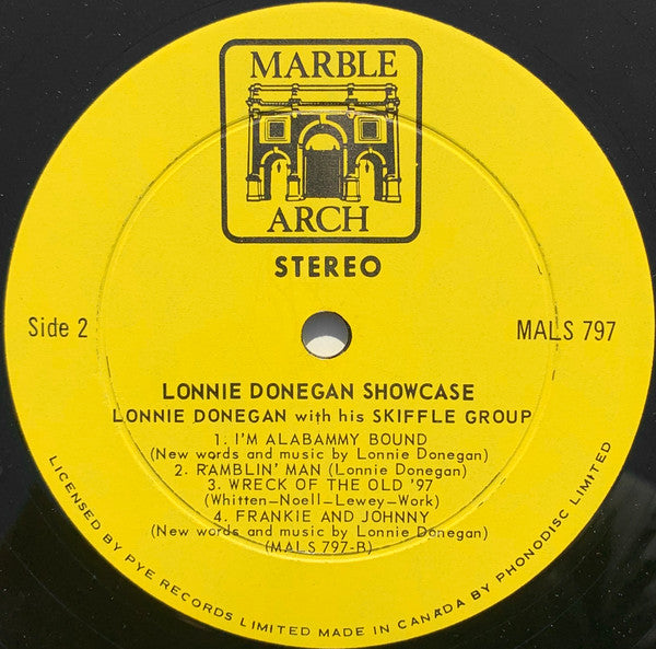 Lonnie Donegan : Showcase (LP, Album, RE)