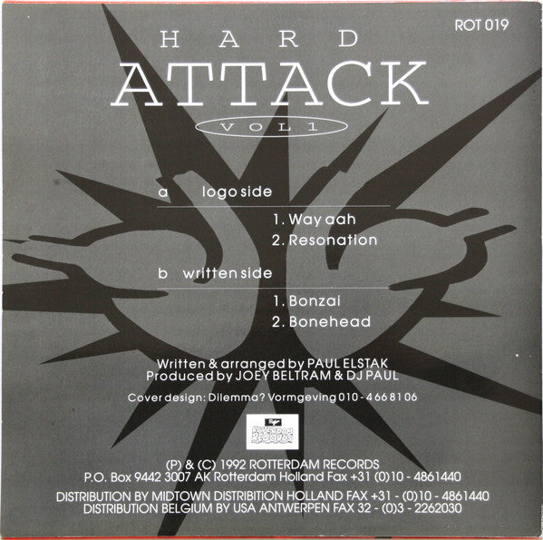 Hard Attack : Vol. 1 (12")