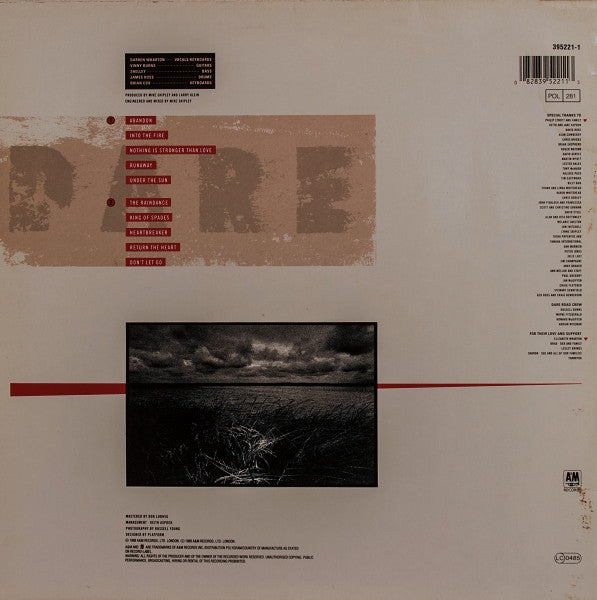 Dare (2) : Out Of The Silence (LP, Album)