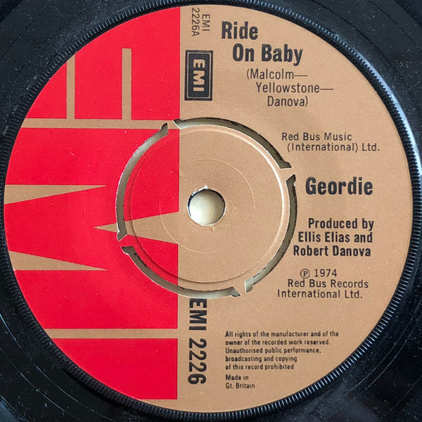 Geordie : Ride On Baby (7", Single)