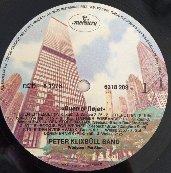 Peter Klixbüll Band : Duen Er Fløjet (LP, Album)