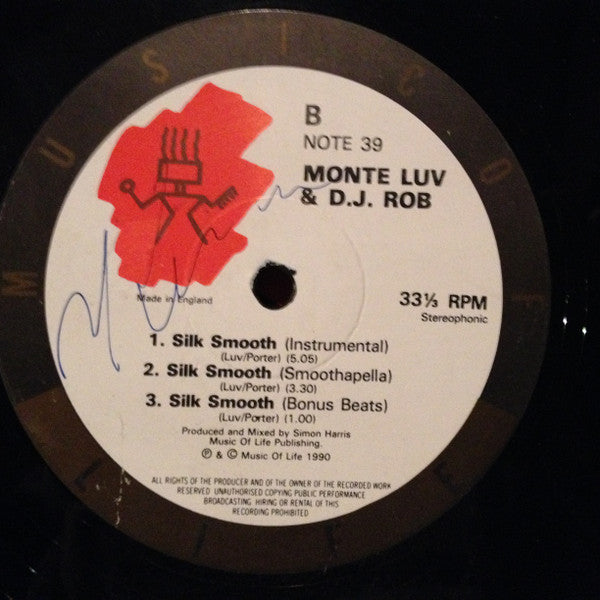 Monte Luv & DJ Rob : Silk Smooth (12")