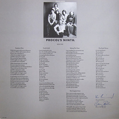 Procol Harum : Procol's Ninth (LP, Album)
