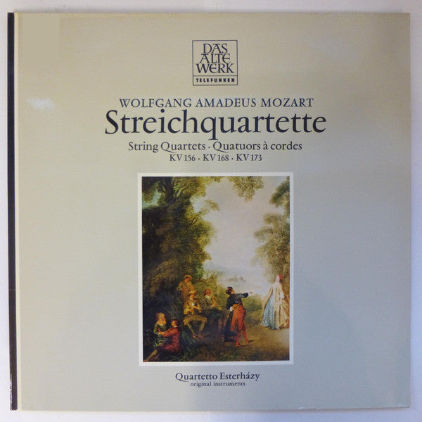 Wolfgang Amadeus Mozart, Quartetto Esterházy : Streichquartette / String Quartets - Quatuors à cordes KV 156, KV 168, KV 173 (LP)