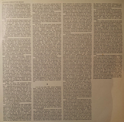 Johann Sebastian Bach, Saša Večtomov : Suites For Solo Cello BWV 1007-12 (2xLP)