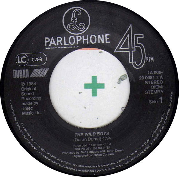 Duran Duran : The Wild Boys (7", Single)