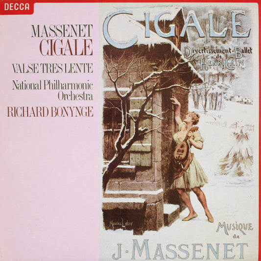 Jules Massenet, National Philharmonic Orchestra, Richard Bonynge : Cigale / Valse Très Lente (LP)