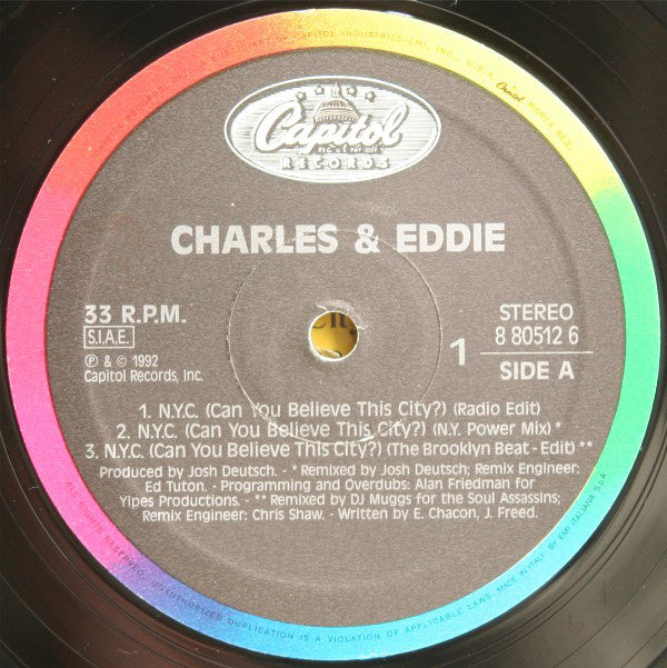 Charles & Eddie : N.Y.C. (Can You Believe This City?) (2x12")