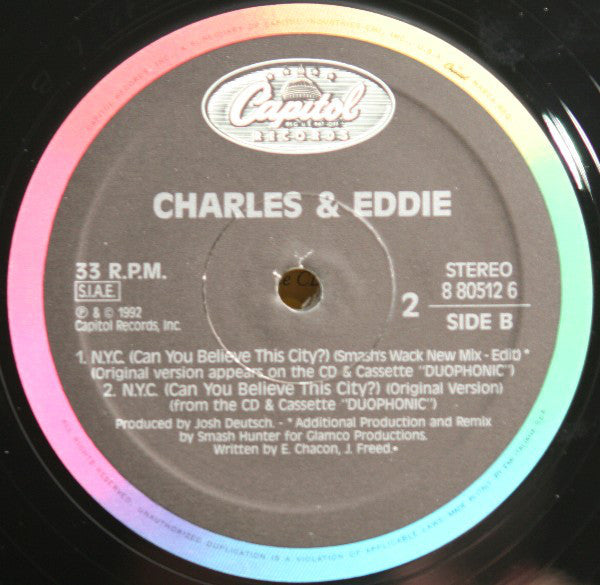 Charles & Eddie : N.Y.C. (Can You Believe This City?) (2x12")