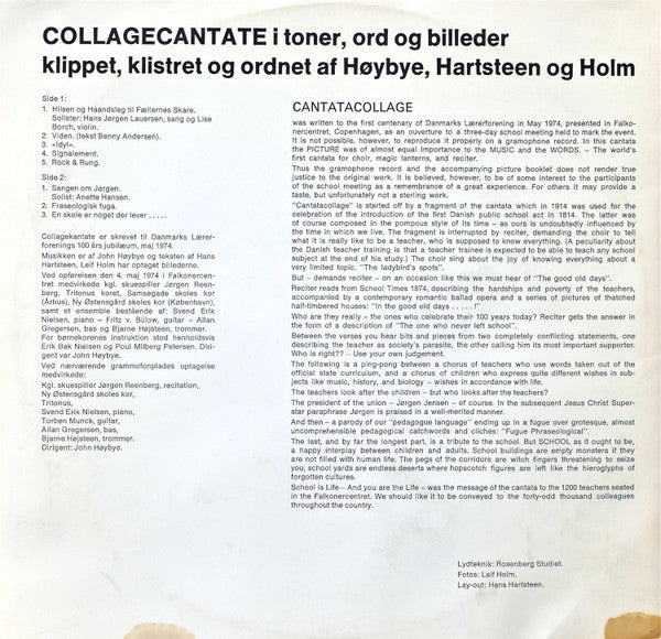 John Høybye, Hans Hartsteen, Leif Holm (2) : Collagecantate (LP, Album)