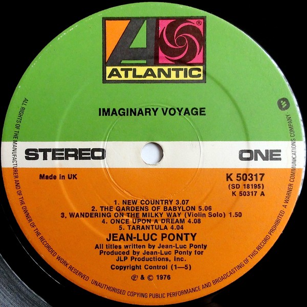 Jean-Luc Ponty : Imaginary Voyage (LP, Album)