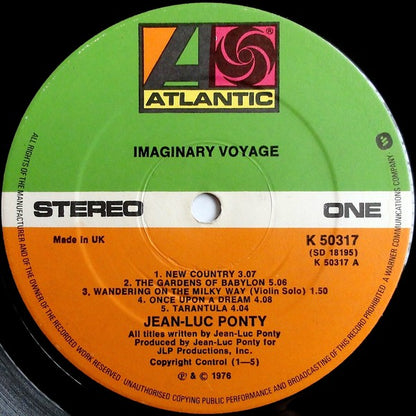 Jean-Luc Ponty : Imaginary Voyage (LP, Album)