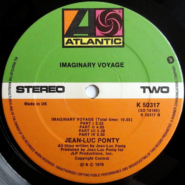 Jean-Luc Ponty : Imaginary Voyage (LP, Album)