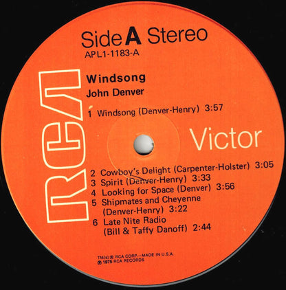 John Denver : Windsong (LP, Album, Hol)