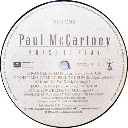 Paul McCartney : Press To Play (LP, Album, Gat)