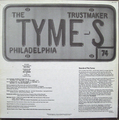 The Tymes : Trustmaker (LP, Album, Ind)