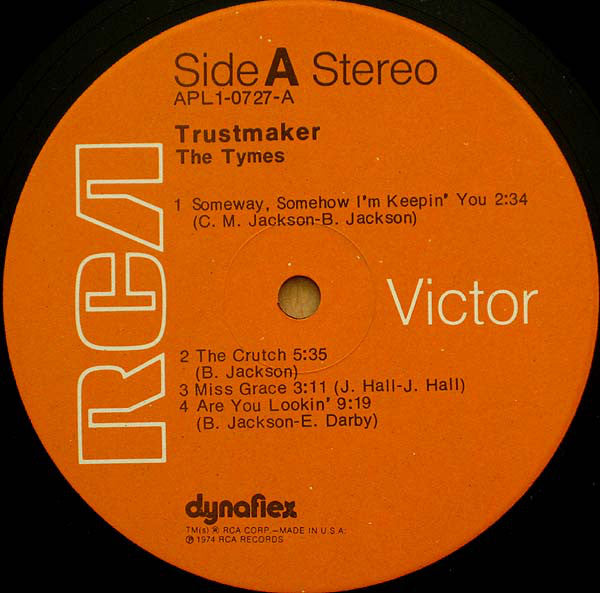 The Tymes : Trustmaker (LP, Album, Ind)