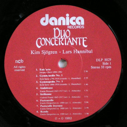 Duo Concertante : Duo Concertante (LP, Album)