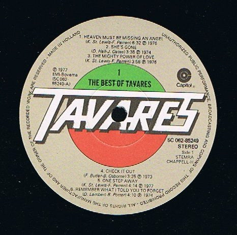 Tavares : The Best Of Tavares (LP, Comp)