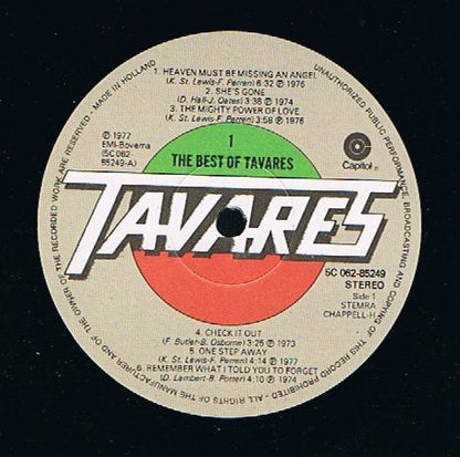 Tavares : The Best Of Tavares (LP, Comp)