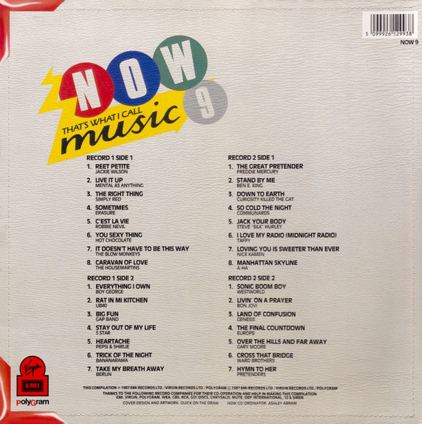 Various : Now That's What I Call Music 9 (2xLP, Comp, EMI)
