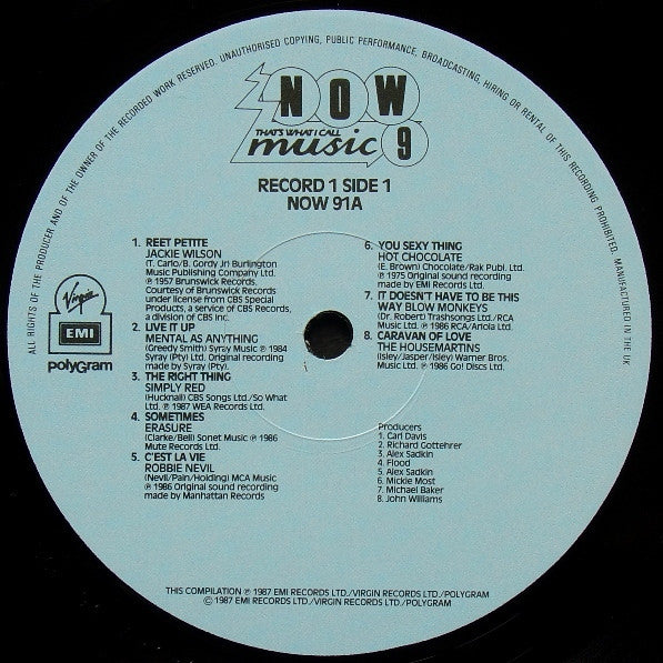 Various : Now That's What I Call Music 9 (2xLP, Comp, EMI)