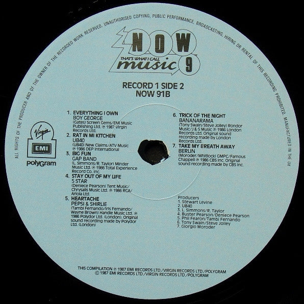 Various : Now That's What I Call Music 9 (2xLP, Comp, EMI)