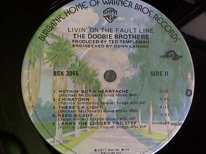 The Doobie Brothers : Livin' On The Fault Line (LP, Album, Jac)