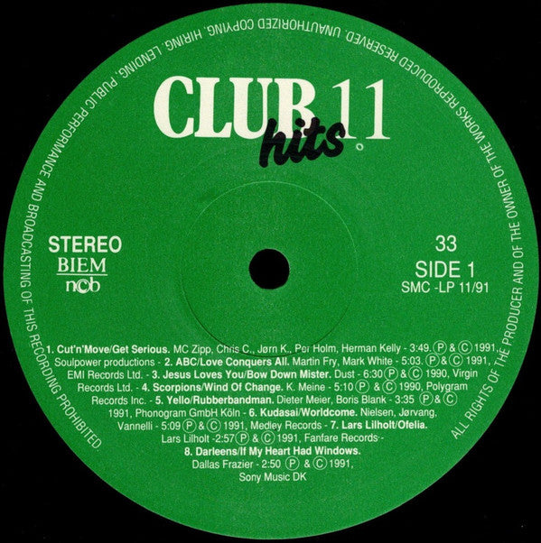 Various : Clubhits 11 - 1991 (LP, Comp)