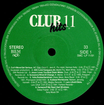 Various : Clubhits 11 - 1991 (LP, Comp)