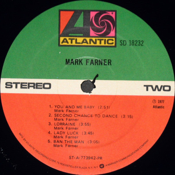 Mark Farner : Mark Farner (LP, Album, Pre)