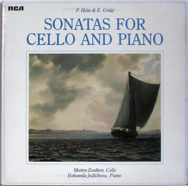 Peter Heise & Edvard Grieg / Morten Zeuthen, Bohumila Jedlickova : Sonatas For Cello And Piano (LP)