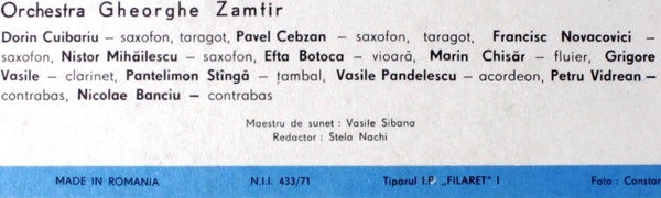 Gheorghe Zamfir : Gheorghe Zamfir Și Virtuozii Săi (LP, Album)