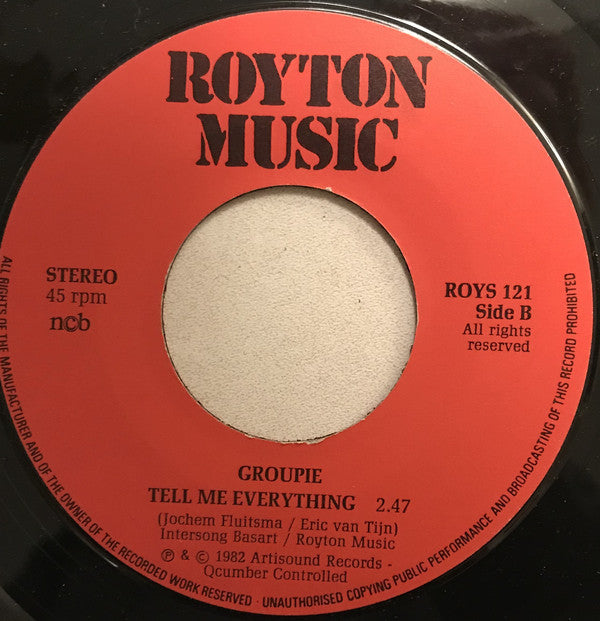 Groupie (4) : One Two Three (7", Single)