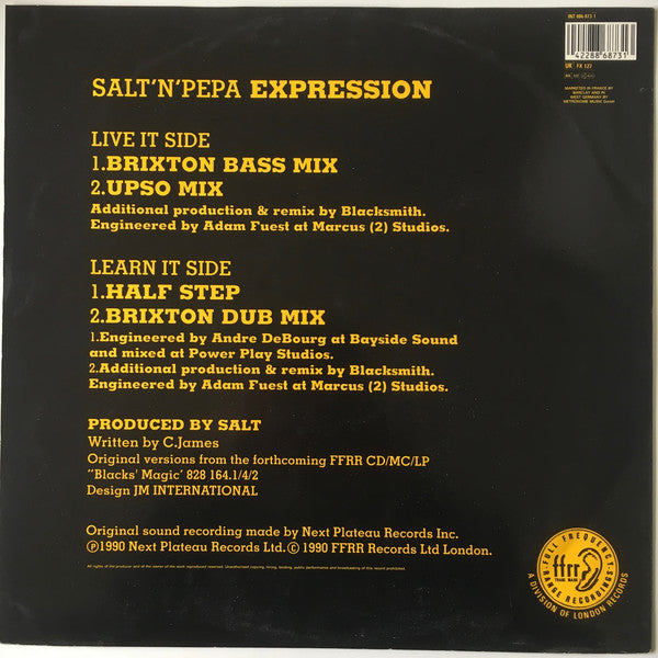 Salt 'N' Pepa : Expression (The Brixton Bass Mix) (12")