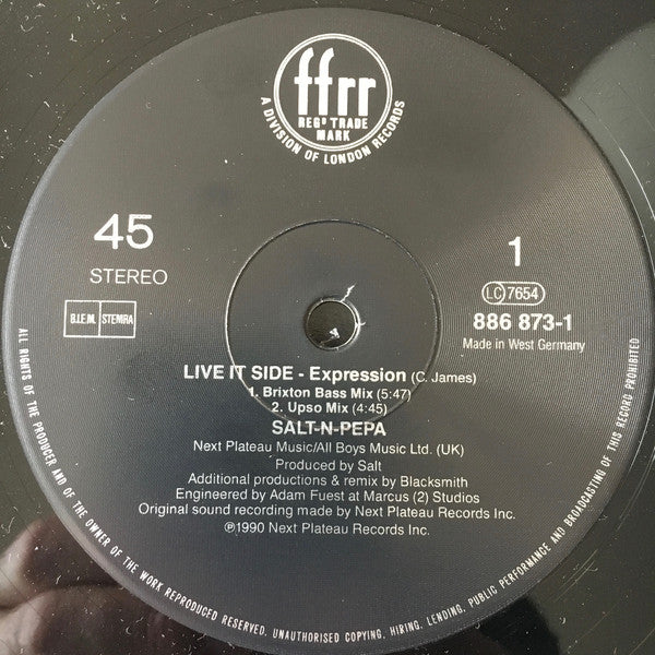 Salt 'N' Pepa : Expression (The Brixton Bass Mix) (12")