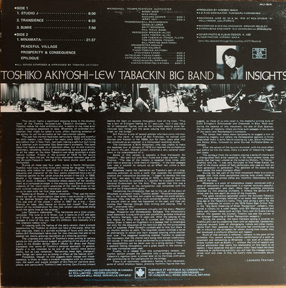 Toshiko Akiyoshi-Lew Tabackin Big Band : Insights (LP, Album)