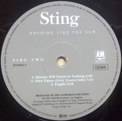 Sting : ...Nothing Like The Sun (2xLP, Album)