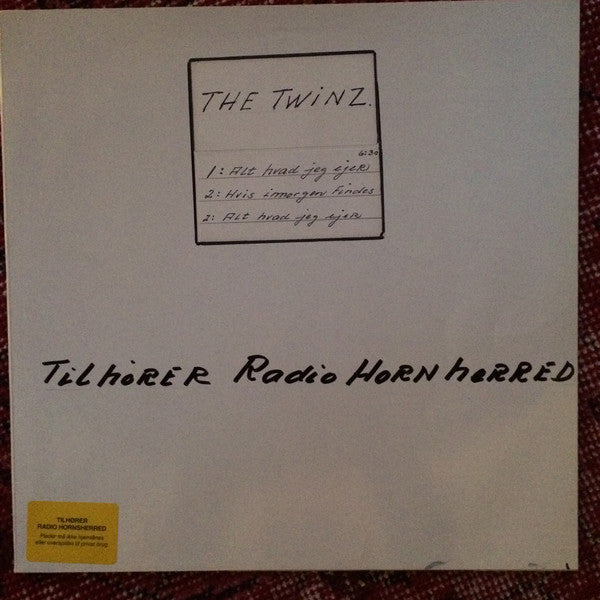 The Twinz : Alt Hvad Jeg Ejer (12", Maxi, Promo)