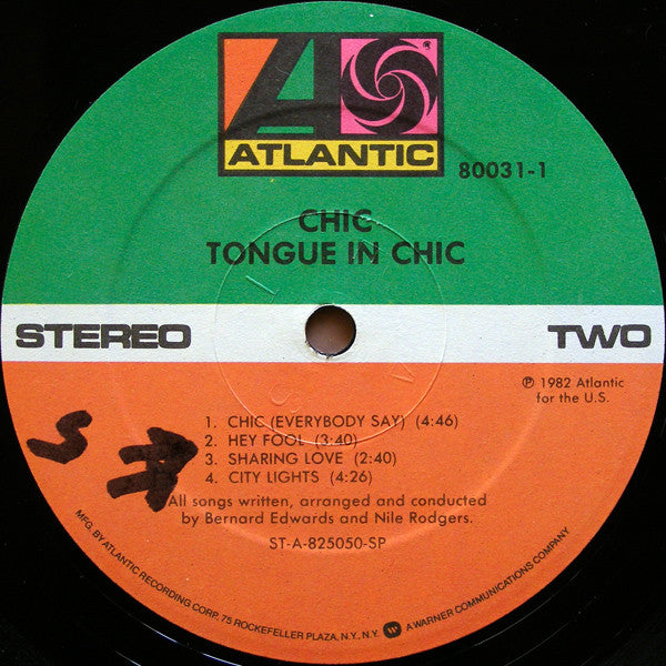 Chic : Tongue In Chic (LP, Album)