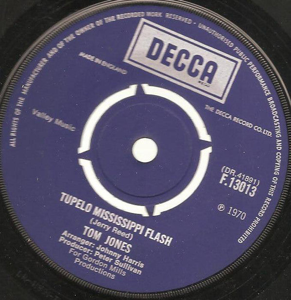 Tom Jones : Daughter Of Darkness (7", Single)